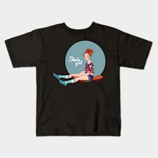 Skate Girl - Skateboard Kids T-Shirt